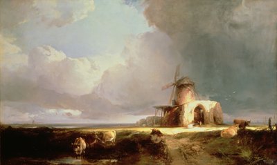 Restos de la Abadía de San Benito en los pantanos de Norfolk, 1847 de Henry Bright